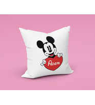 Mickey Mouse Sevgili Çift Tasarımlı Yastık Kişiye Özel