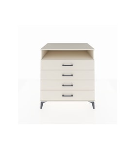 Kronos Şifonyer Tek Raflı 4 Çekmeceli 88x59x96 Aytaşı-Aytaşı