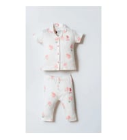 U.s. Polo Gömlek Pijama Takımı Usb2988 Beyaz-pudra