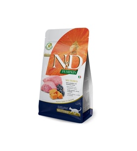 N&D Balkabaklı Kuzu Yaban Mersinli Kısırlaştırılmış Kedi Maması 1.5kg