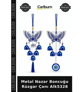 Özel Üretim Bahçe Balkon Dekoratif Süs Hediye Metal Nazar Boncuğu Rüzgar Çanı Alk5328