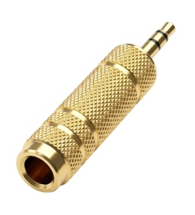 Powermaster PM-29964 3.5 Mm Stereo Erkek-1 Dişi 6.3 Mm Metal Jack (6.3 Mm-3.5Mm Çevirici)