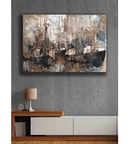 Koç stüdyo Modern tasarım kanvas tablo 50x70 (Çok Renkli)