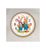 bilge Tasarım ÇOCUK ODASI Duvar Saati 30 x 30 CM (Karışık)
