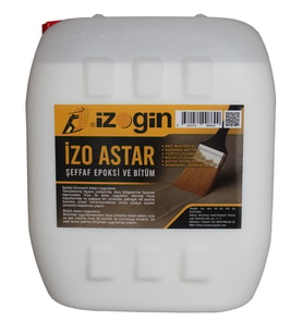 İzogin Izo-Astar Bitüm Membran ve Sıvıcam,epoksi Şeffaf Astar (80 Metrekare Için)