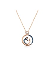 Gümüş Rose Kalp Anne Ve Bebek Kadın Kolye CSR2180643