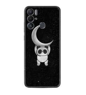 Tecno Pova Neo Kılıf Resimli Desenli Silikon Platinium Series Panda Moon 1811