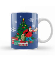 Desperate Dan Around The Christmas Tree Kupa Bardak Porselen