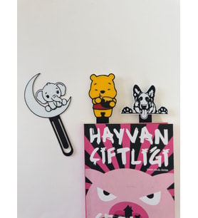 ToDekora Sevimli Figürlü Kitap Ayraçları 3’lü Paket-Kitap Okuma Arkadaşı-Sevimli Ayraçlar (Çok Renkli)