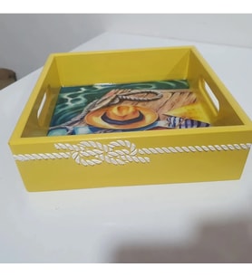 Sari Mini Tepsi&Peçetelik