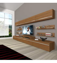 Decoraktiv Ekoflex 360Y Mdf Tv Ünitesi Tv Sehpası - Naturel Ceviz
