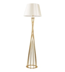 Mylight Retro Mat Gold Lambader Krem Başlık Köşe Lambası