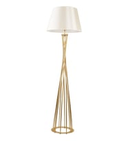 Mylight Retro Mat Gold Lambader Krem Başlık Köşe Lambası
