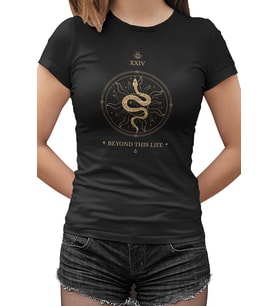 Beyond This Life Siyah Kadın Tshirt