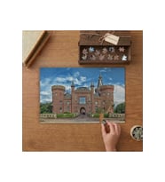 Moyland Kalesi - Tarihi Yapı Tasarımı 240 parça Ahşap Puzzle Ahşap Kutuda MP06023
