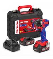 WORKPRO WP390108 20Volt 4.0Ah. Li-ion 230Nm Çift Akü Kömürsüz Profesyonel Şarjlı Darbeli Tornavida