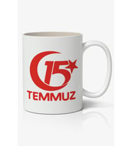 15 Temmuz Baskılı Kupa Bardak Baskılı Kahve Kupa Bardak-1
