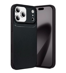 Newface Apple iPhone 17 Pro Max Auto Focus Karbon Kapak - Siyah