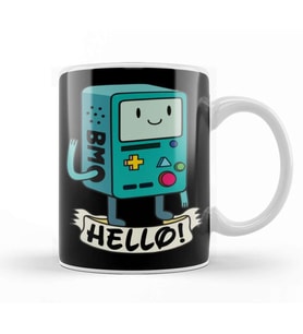 Cute Adventure Time Bmo Hello Kupa Bardak Porselen