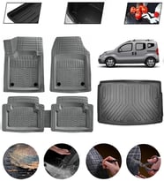 Fiat Fiorino 2007-2017 Uyumlu Paspas Araca Özel Bagaj Havuzu MBS Gri