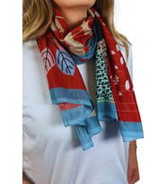 Sharmony Feminine Red Pamuklu Şal