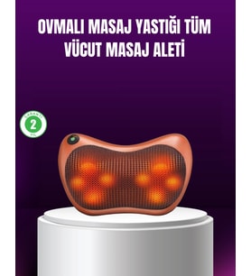 Ergonomik Derin Yoğurmalı Boyun Bel Sırt Masaj Cihazı Priz Çakmak Girişli