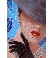 Kadın Figürlü Ahşap Poster 20x30