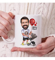 Kişiye Özel Babama İlk Komik Hediyem Karikatürlü Bardak