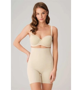 Amora Secret Mikro Kumaş Beli Yapıştırma Paçaları Silikon Bantlı Paçalı Sıkı Şort Korse
