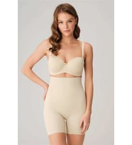 Amora Secret Mikro Kumaş Beli Yapıştırma Paçaları Silikon Bantlı Paçalı Sıkı Şort Korse