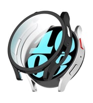 Microsonic Samsung Galaxy Watch 7 40mm Kılıf Ekranı Tam Kaplayan 360 Full Round Soft Silicone Siyah (Siyah)