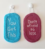 Miknitting, 2li Motivasyon magnetleri, Elişi Magnet, Punch Nakışı Magnetler