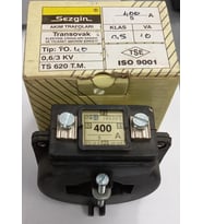 SEZGİN Akım Trafosu 400/5A TO.40 400/5A-10VA (Krem)