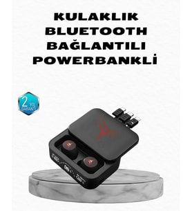 Powerbank Özellikli Bluetooth Kablosuz Kulaklık – Dokunmatik Kontrol, Uzun Pil Ömrü, Ergonomik Tasarım