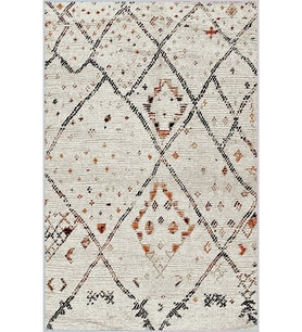 Eliana Home Baskılı, Yıkanabilir Kaymaz Taban Salon Halısı LNA1031 100x150 cm (Bej)