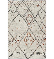 Eliana Home Baskılı, Yıkanabilir Kaymaz Taban Salon Halısı LNA1031 100x150 cm (Bej)