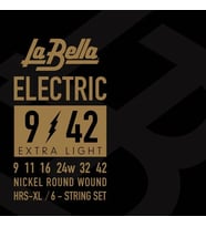 La Bella HRS-XL Elektro Gitar Teli (09-42)  Paslanmaz Çelik Uzun Ömürlü Parlaklık