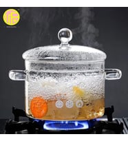 Isıya Dayanıklı Cam Tencere - 1300ml