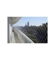 Yükseklik 2,50 Uzunluk 1 Metre Kuş Filesi Montaj Mağzemeli Balkon Filesi Balkon Kuş Ağı Balkon Ağı (Beyaz)