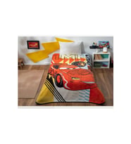 Kristal by Taç Lisanslı Tek Kişilik Çocuk Battaniye (160x220)-Şimşek Mcqueen Cars Timeless (Kırmızı)