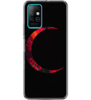 Infınıx Note 8 Kılıf Silikon Desen Özel Seri Red Moons 1747