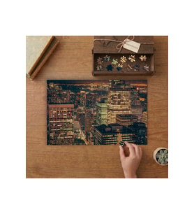 Gece Manzarası - Şehir Tasarımı 240 parça Ahşap Puzzle Ahşap Kutuda MP04134