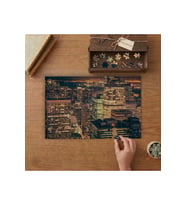 Gece Manzarası - Şehir Tasarımı 240 parça Ahşap Puzzle Ahşap Kutuda MP04134