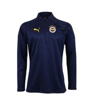 Fenerbahçe Orijinal 23/24 A Takım Hoca Yarım Fermuar Lacivert Çocuk Sweat
