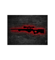 Mony Tasarım Ak-47 Ledli Tablo