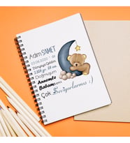 Hoş Geldin Bebek Tasarımlı Defter Kişiye Özel