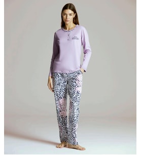 Pijapia 2224 Kadın Zebralı Uzun Kollu Pijama Takımı