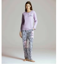 Pijapia 2224 Kadın Zebralı Uzun Kollu Pijama Takımı