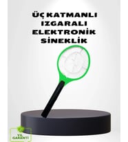 Taşınabilir Elektronik Sineklik – Üç Katmanlı Güvenli Izgara Ve Kimyasız Koruma