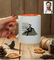Kişiye Özel Karikatürlü Erkek Patron Kupa Bardak Doğum Günü Hediyesi